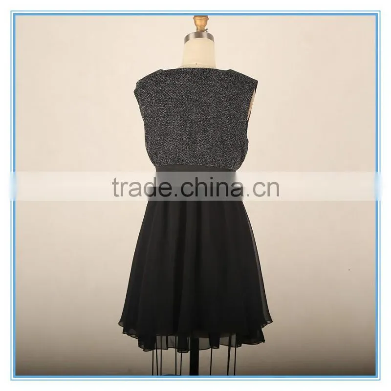 Ladies New Model Dress Designs Frocks Black Tutu Dress Summer Dress