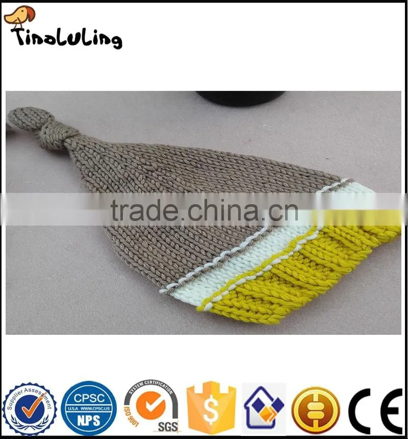 NPT65 Tinaluling 100% woolen gray and yellow 2 pcs newborn photography props for baby