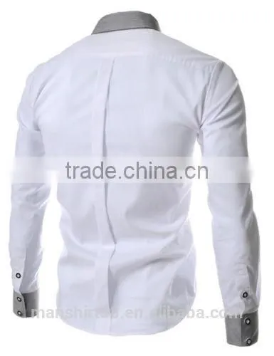 New design men button up slim fit casual shirt