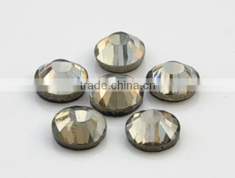 Wholesale Hot Fix Glass Crystal,Hot Fix Rhinestones Rose & Flatback in Black diamond rhinestine