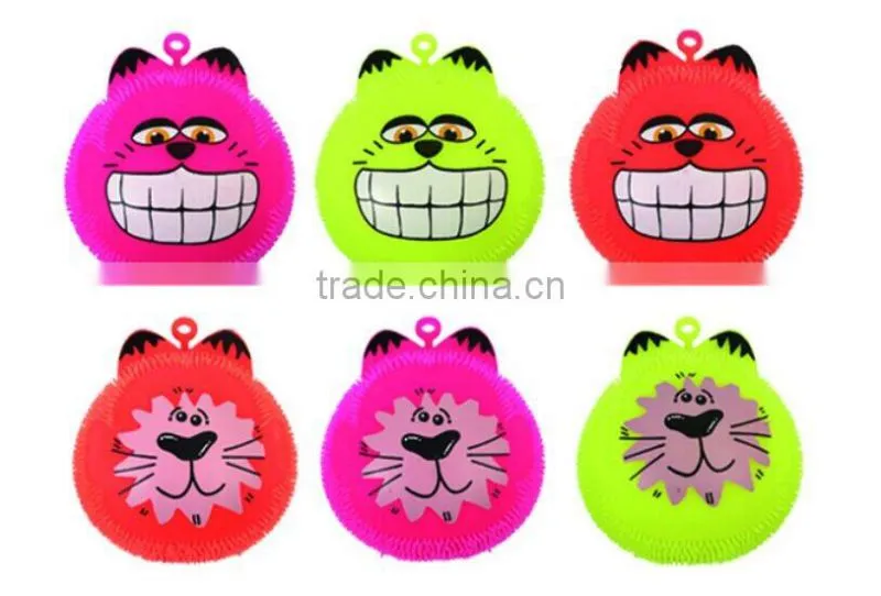 TPR puffer ball puffer piggy with LED & sound