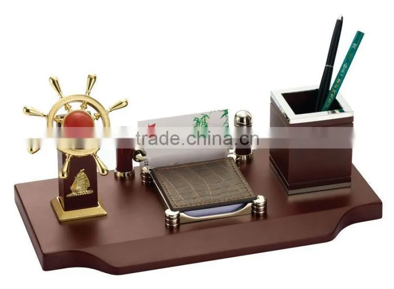 exquisite Jade Rudder Desktop Set Gift office sets