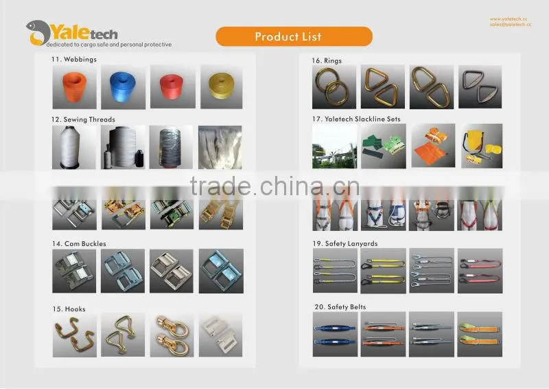 High quality cargo lashing ,cargo straps, cargo lashing straps