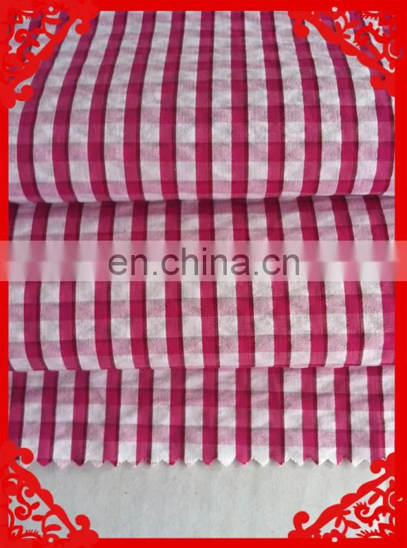 2014 fashion latest new Italy design pattern stripe cotton cvc t/c seersucker stripe fabrics for shirt