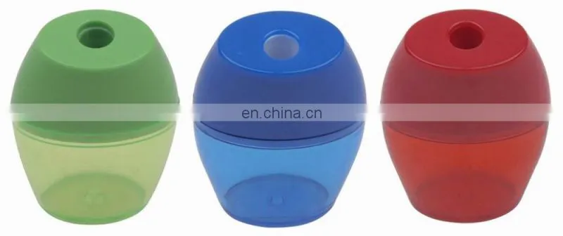 Oval Plastic Barrel Single Hole Pencil Sharpener