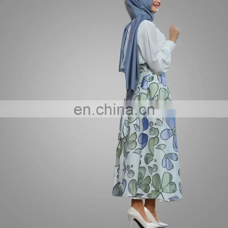 New Arrival Summer Latest Long Skirt Stylish High Waisted Printed Skirt For Women Plus Size Causal Long Maxi Skirt