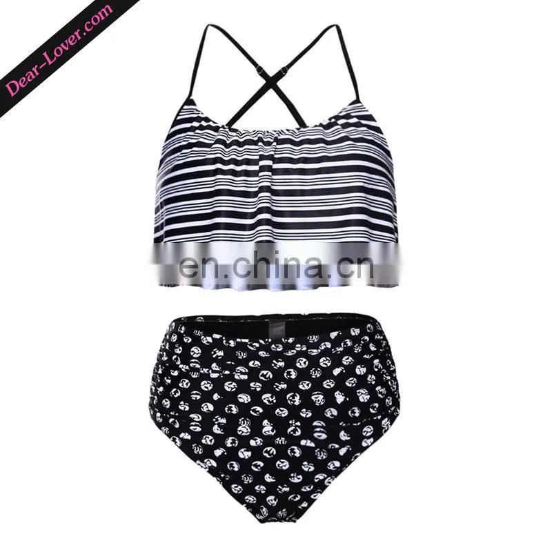 Hot Selling Two Piece High Waist Bikinis Woman Swimwear