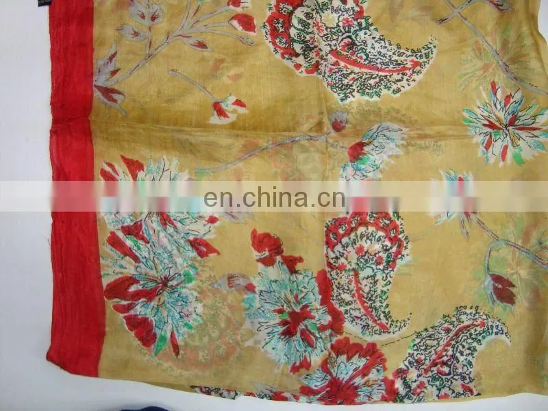 100% Silk Printed Scarves
