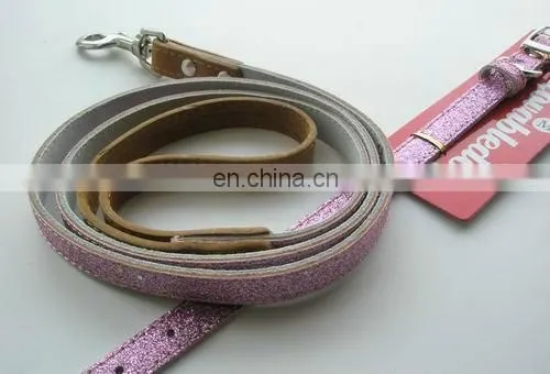 genunin leather fantasy diamond dog collar