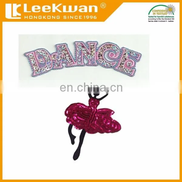 Mouse over image to zoom Pink Fuchsia Blue Dance Embroidery Applique Patch , Queen Silver Sequins