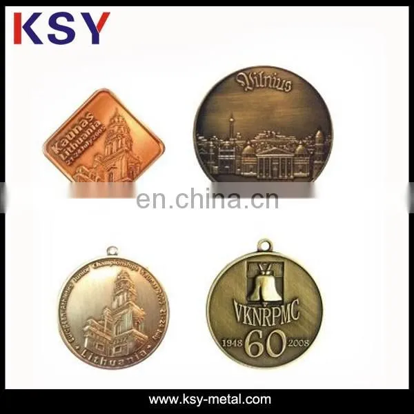 Custom souvenir zinc alloy medal metal for wholesale