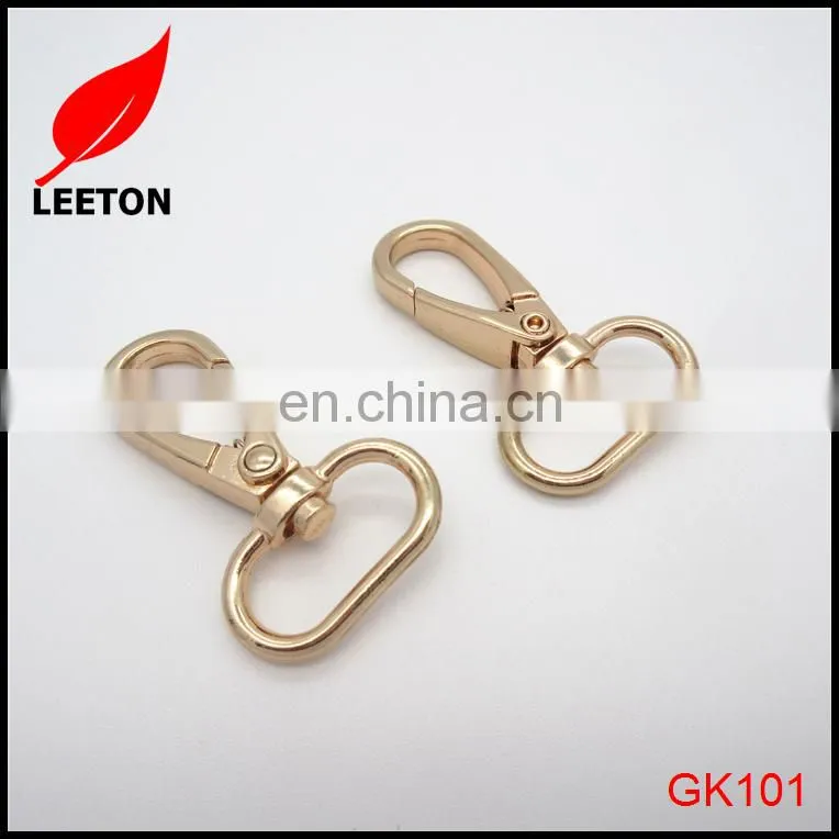 20mm light gold swivel snap hook for lanyards