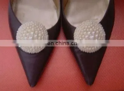 Black beads handmade decorative button