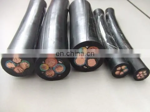 Cu/rubber with rubber jacket power cable