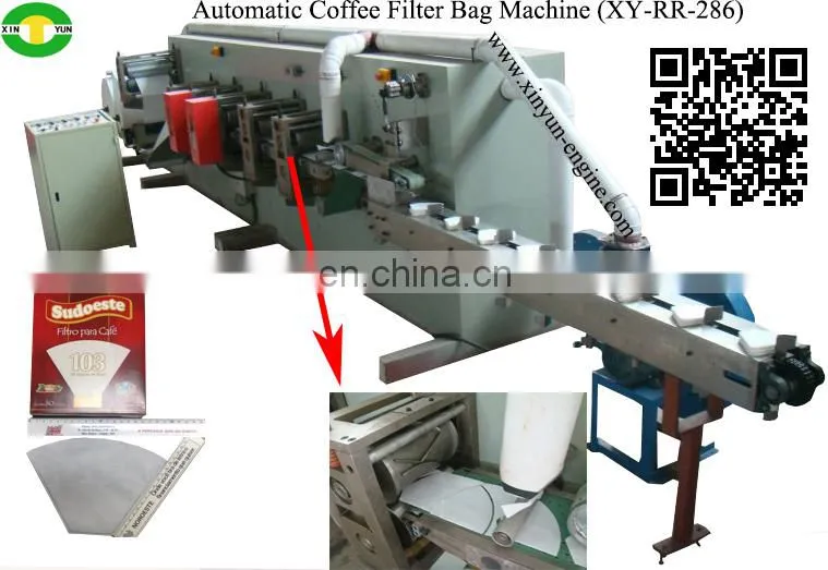 Easy Operation Embossing Cutting Automatic Coffee Filter Bag Paper Making Machine
