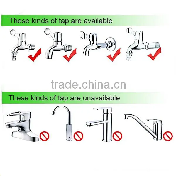(84492) Plastic garden cleaning tool TPR covered garden water gun irrigational metal nozzle jet water washing