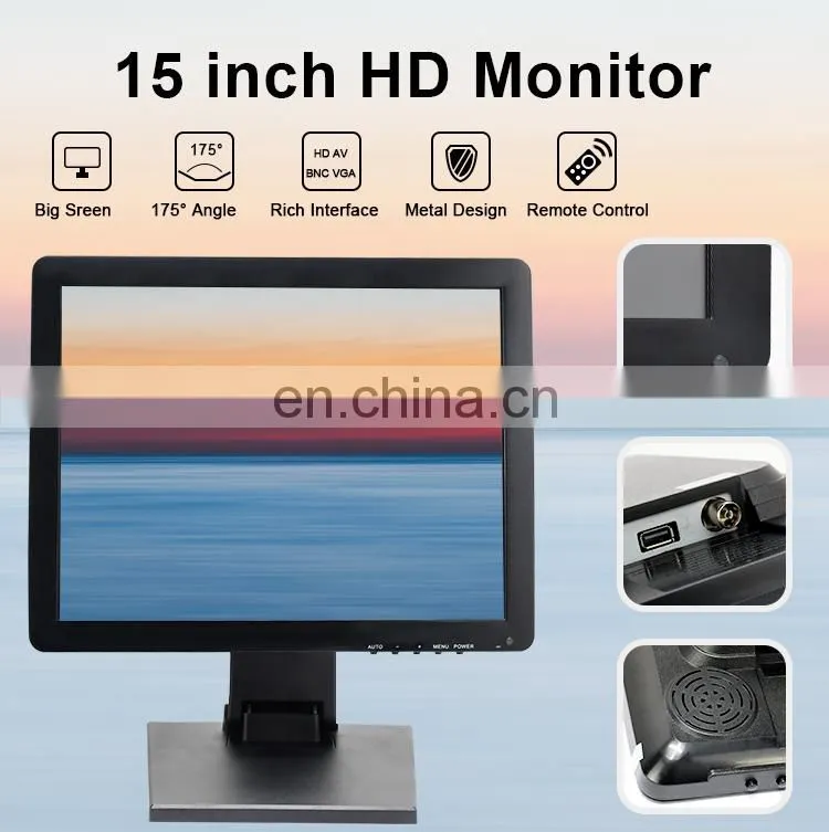 15 ''tragbare display 1024*768 open frame capacitive touch screen monitor wall mount touch screen monitor