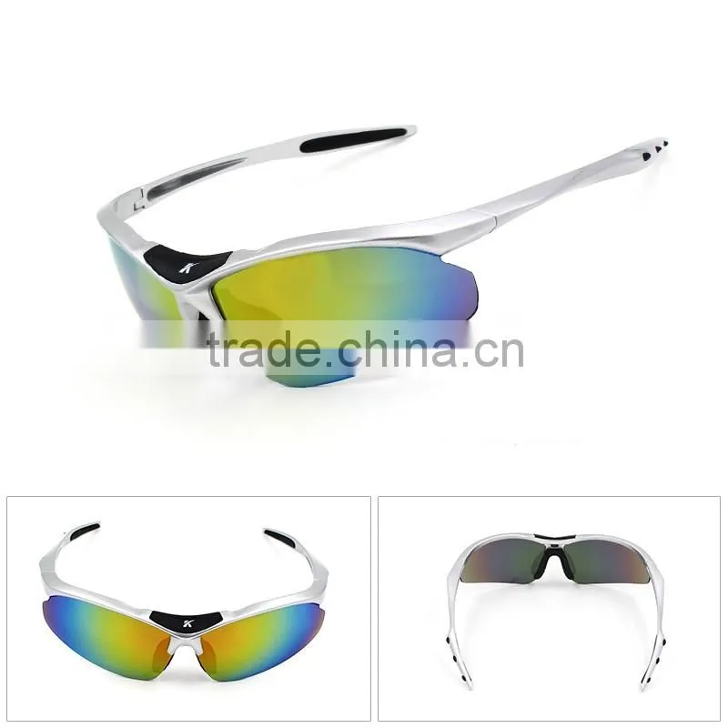 2016 hot sale dropshipping double lens blue frame polarized sport sunglasses lens set for promo