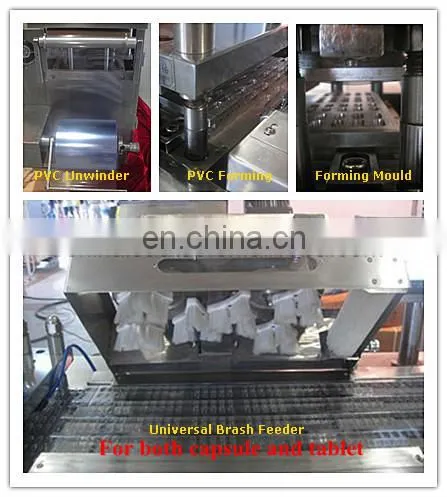 DPP-250 Alu / Pvc Tablet Capsule Honey Candy Herbal Candy Blister Packing Machine