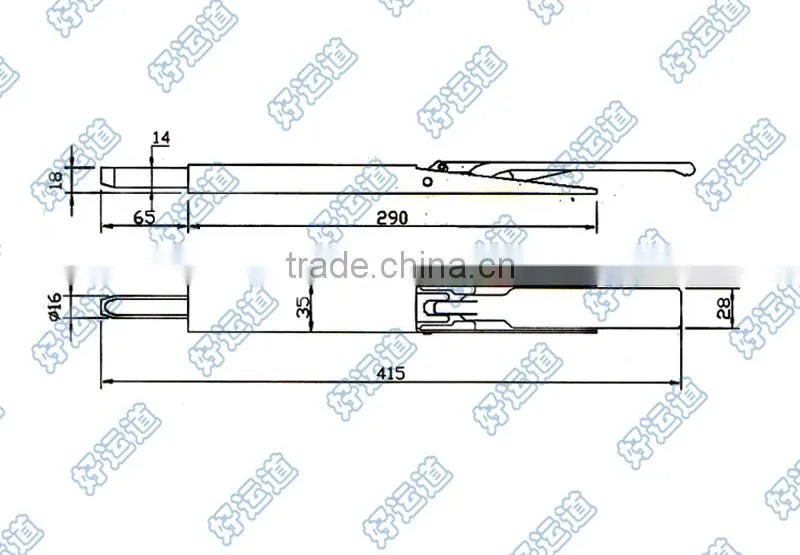 03125 Door Gear Flush Handle