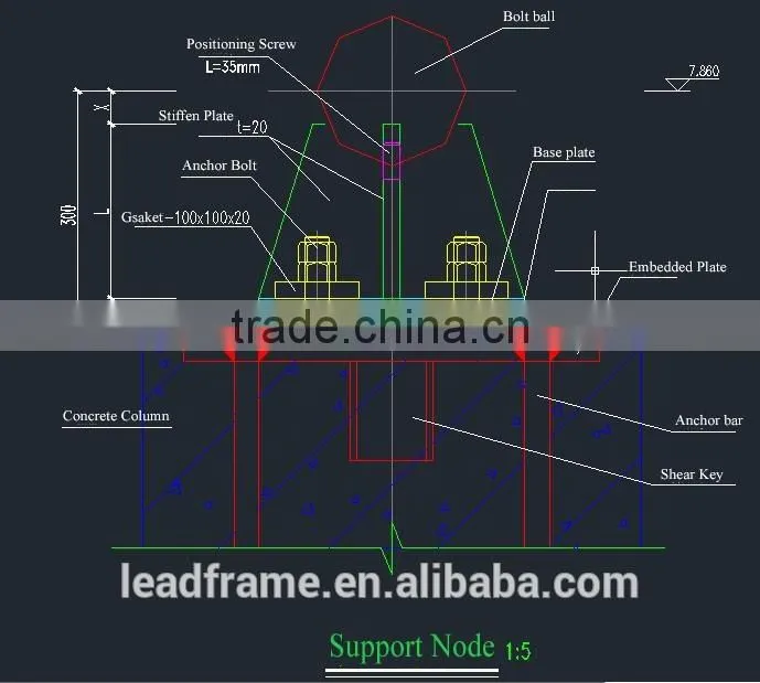 Free design prefabricated space frame function hall