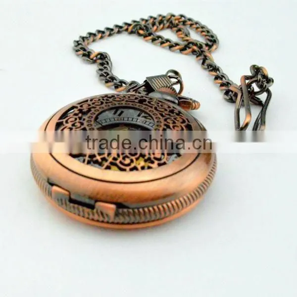 skeleton automatic mechanical watch wholesale pocket watch