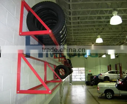 Light duty steel wall mounting racks for tire