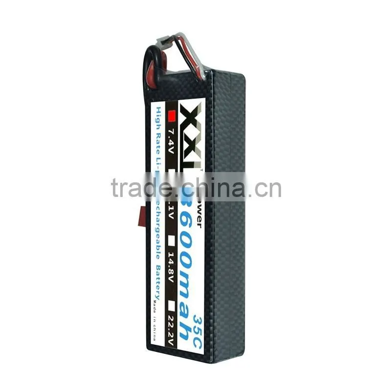 XXL high discharge rate 35C 3600mah 7.4V lipo battery for rc hobby