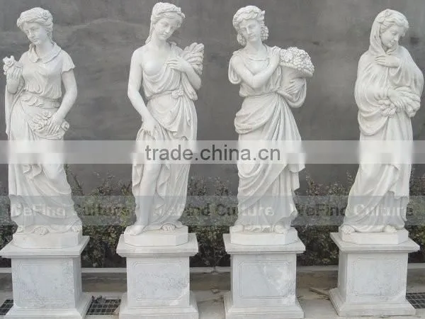 Ancient Elegant Naked Woman Stone Statue