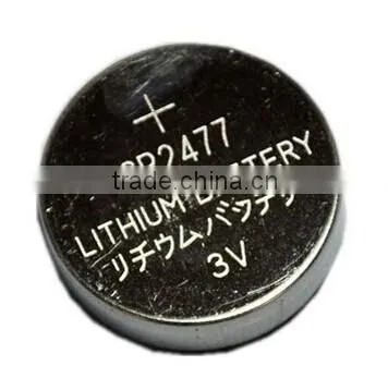 3V lithium battery cr2477 with solder pins