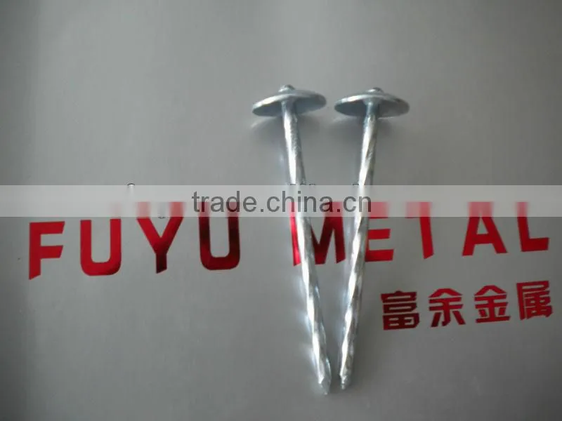electro galvanized twisted shank roofing nails