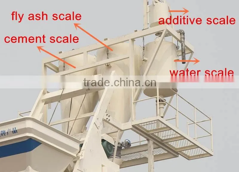 HZS50 high efficient manufacturing concrete batching plant price