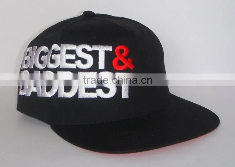 customize flat cap wholesale with flat embroidery logo