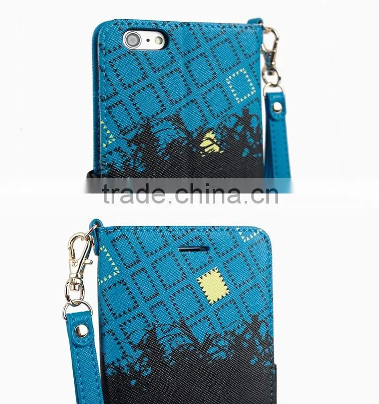 Printing PU Flip Case For Smartphone for iPhone 6/6s for Lady/Women/Female