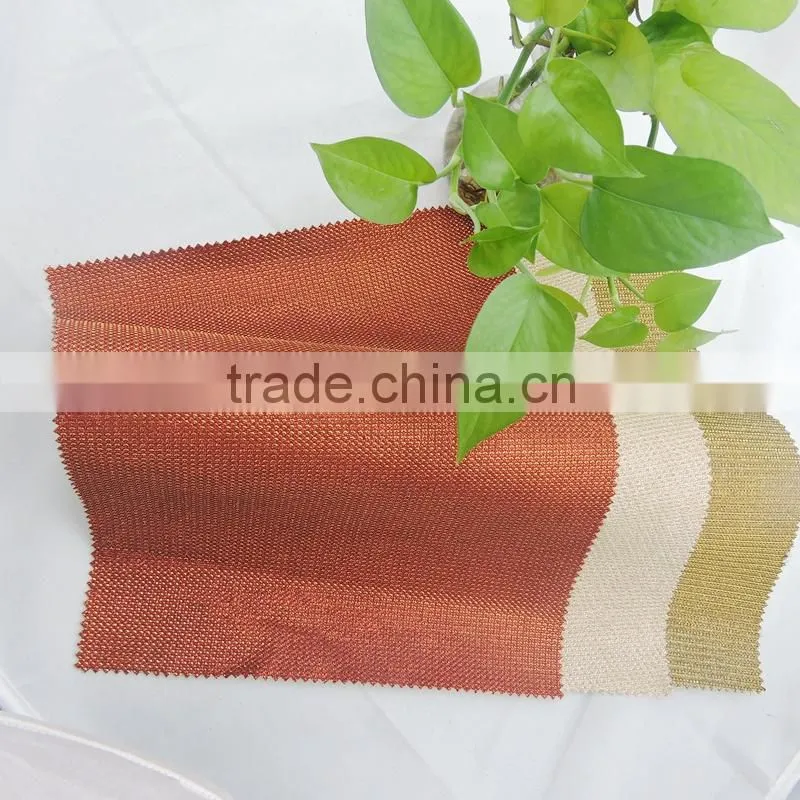 gold mesh fabric with glitter powder