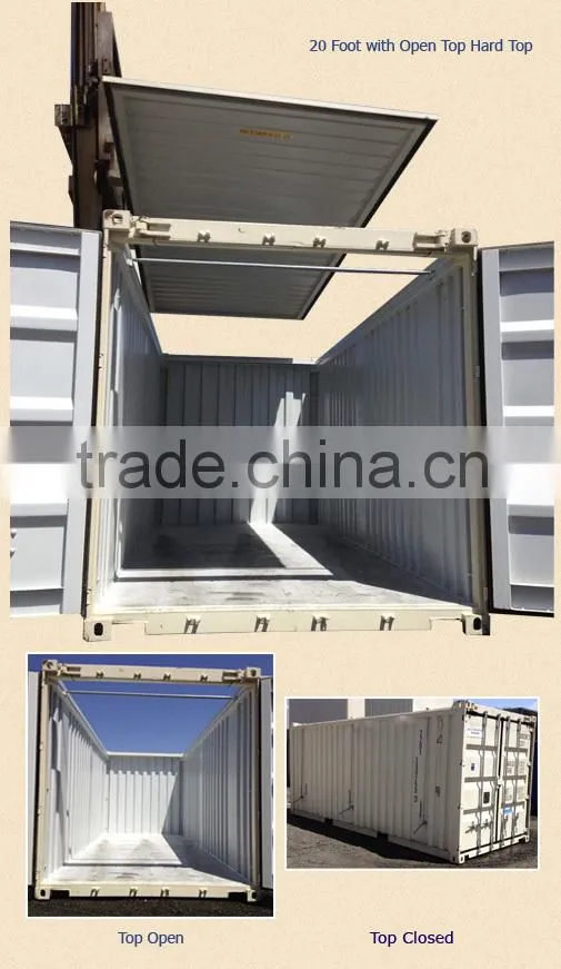 Brand new 20ft tarpaulins open top containers with BV certified