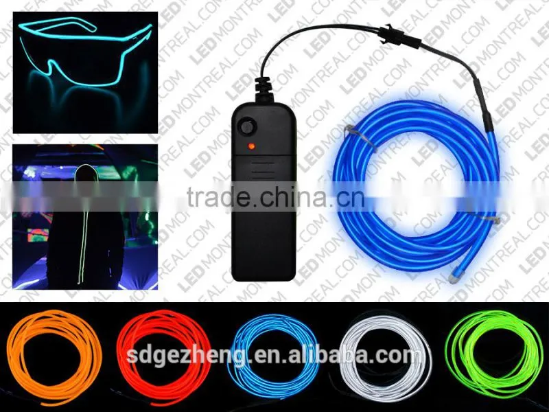 Flashing EL wire glasses glowing in dark for party Christmas Halloween congratualations for wholesale