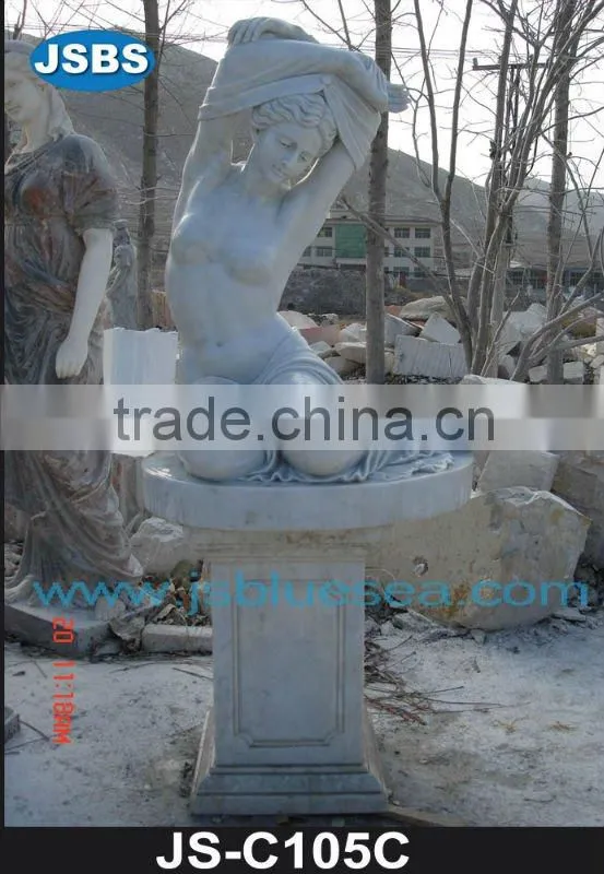Stone carving of lovers