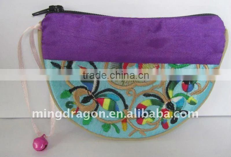 NEW CHINESE EMBROIDERY SILK COIN PURSE WALLET