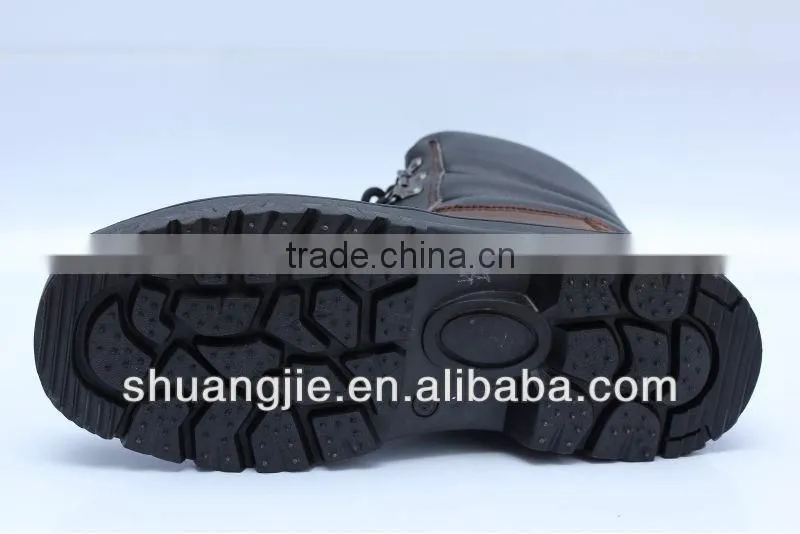 crazy horse leather safety work boots china factory safety shoes 9051