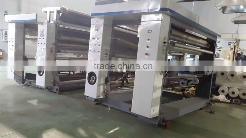 semi-Automatic Gravure mode Two color plastic film Printing Machine