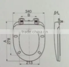 2015 fashion plastic toilet seat