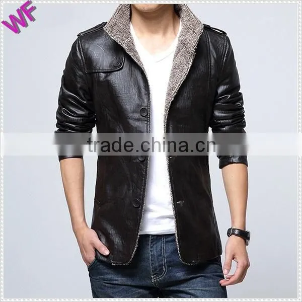 Custom Hight Quality European Mens Genuine Leather Jacket