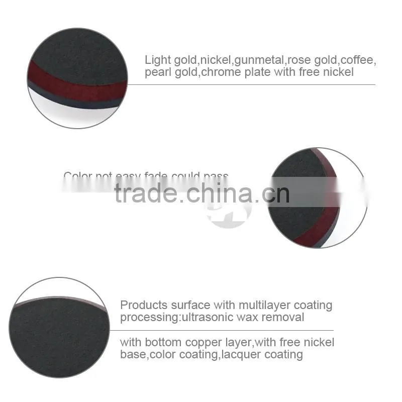 Black Flat And Red Rim Custom Metal Snap Button