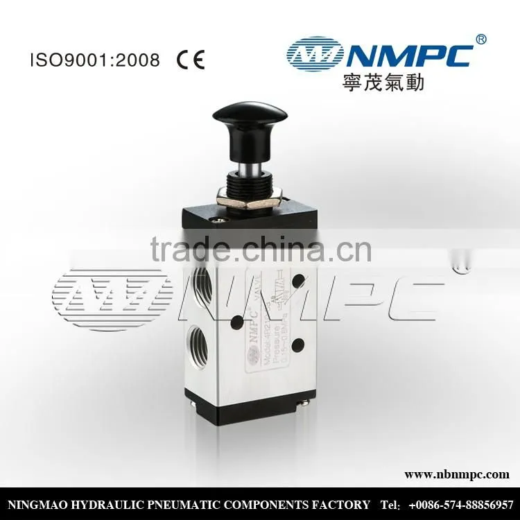 5/2 way 1/8 inch push button pneumatic valve