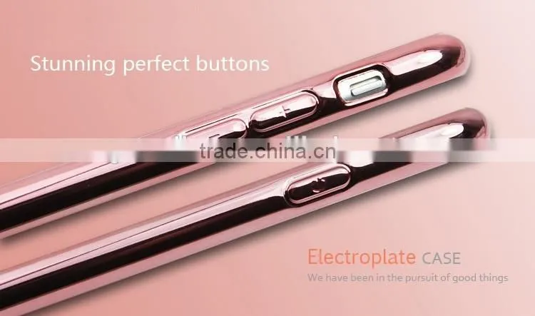 2016 summer wholesale luxury phone case popular TPU electroplating phone case for iPhone 5 se 6 6plus