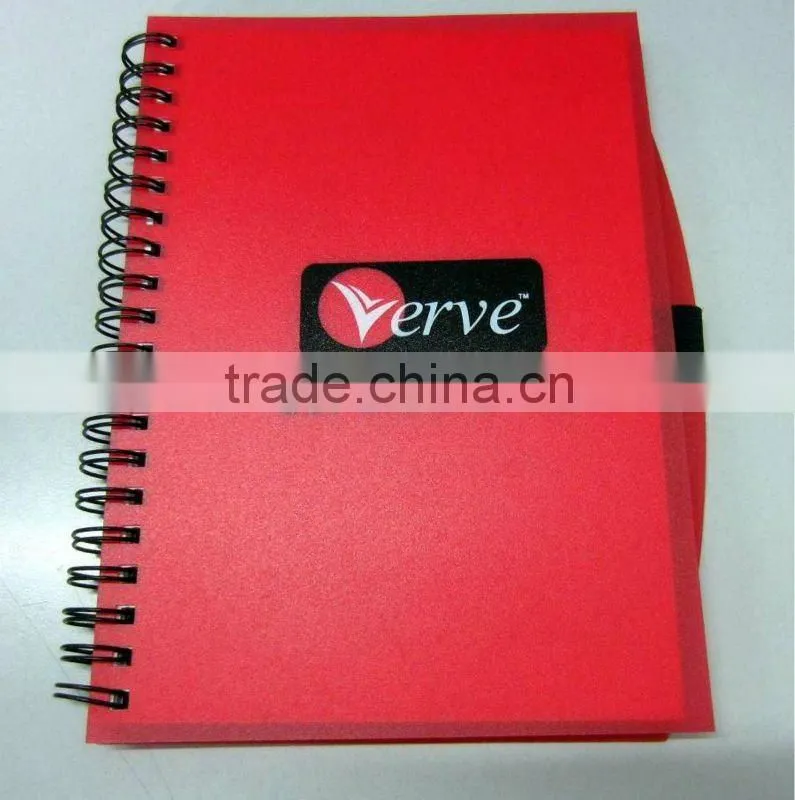 promotional PP cover notebook with pen