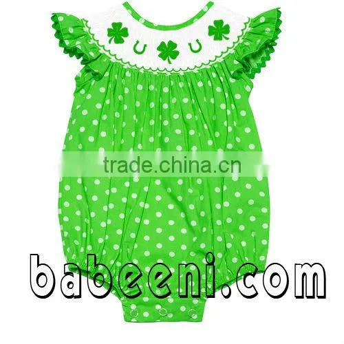 Cute heart hand smocked bubble for baby