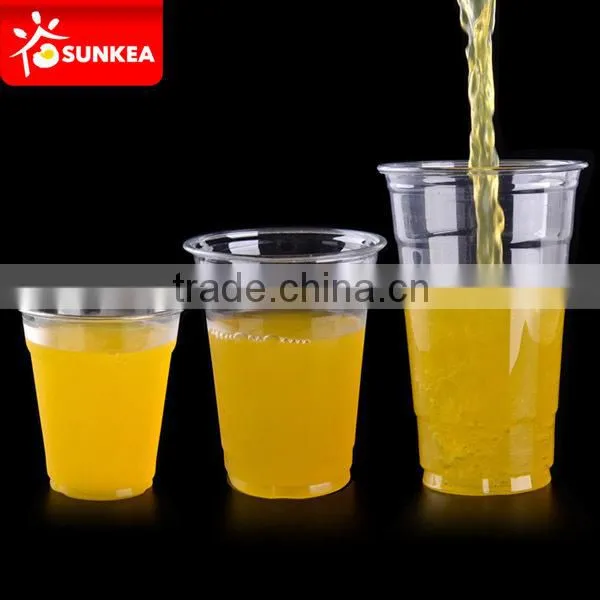 Take away clear plastic cold cups