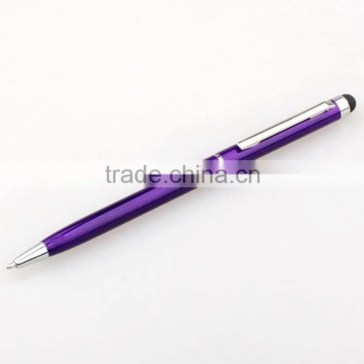 office and school use digital touch stylus metal ball pen for promotional